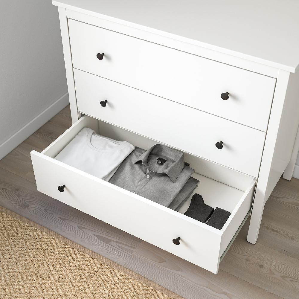 IKEA KOPPANG Cómoda De 3 Cajones Blanco 90x83 Cm