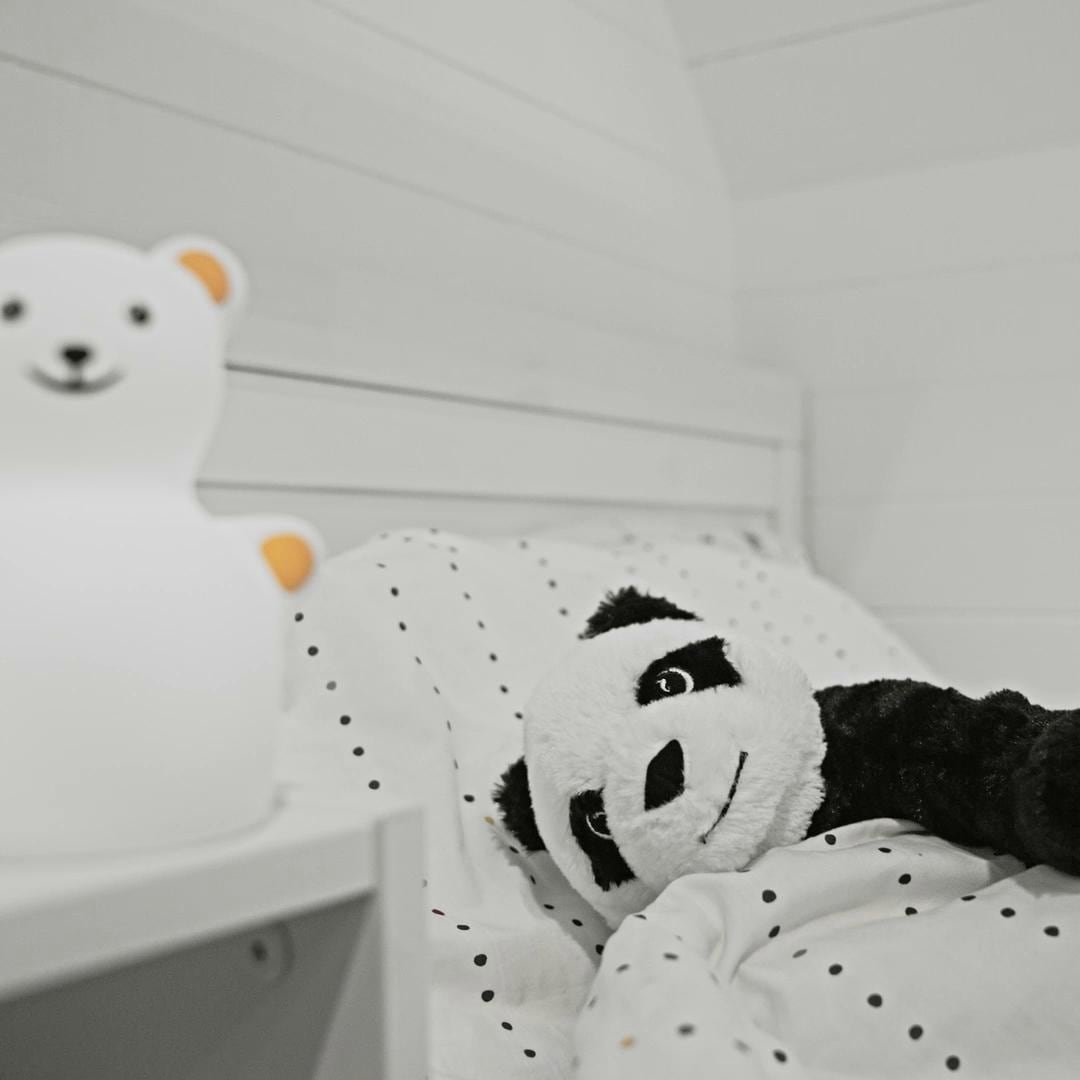 IKEA KRAMIG Peluche Blanco/negro