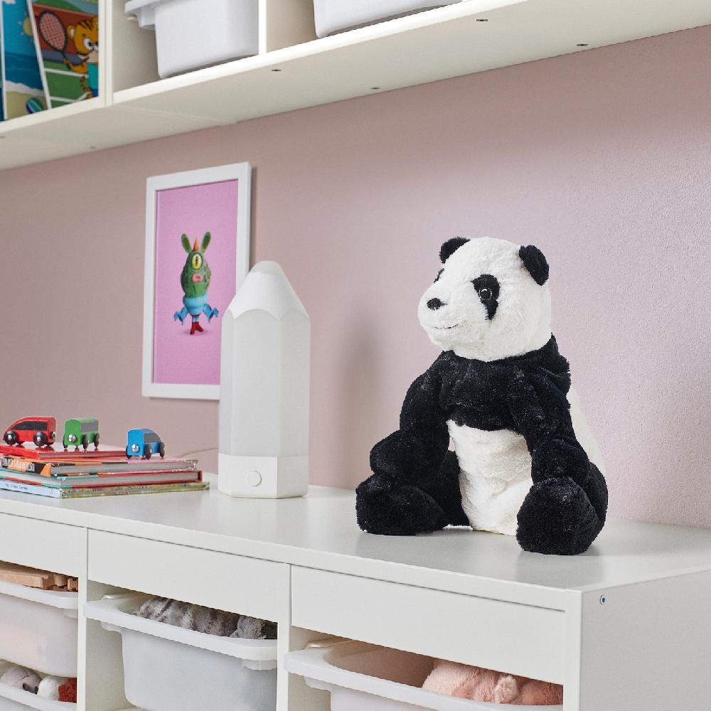 IKEA KRAMIG Peluche Blanco/negro