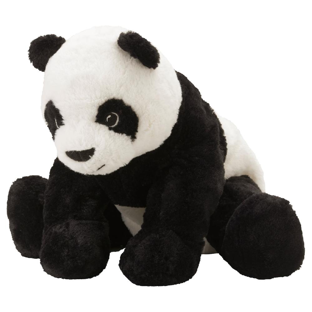 IKEA KRAMIG Peluche blanco/negro