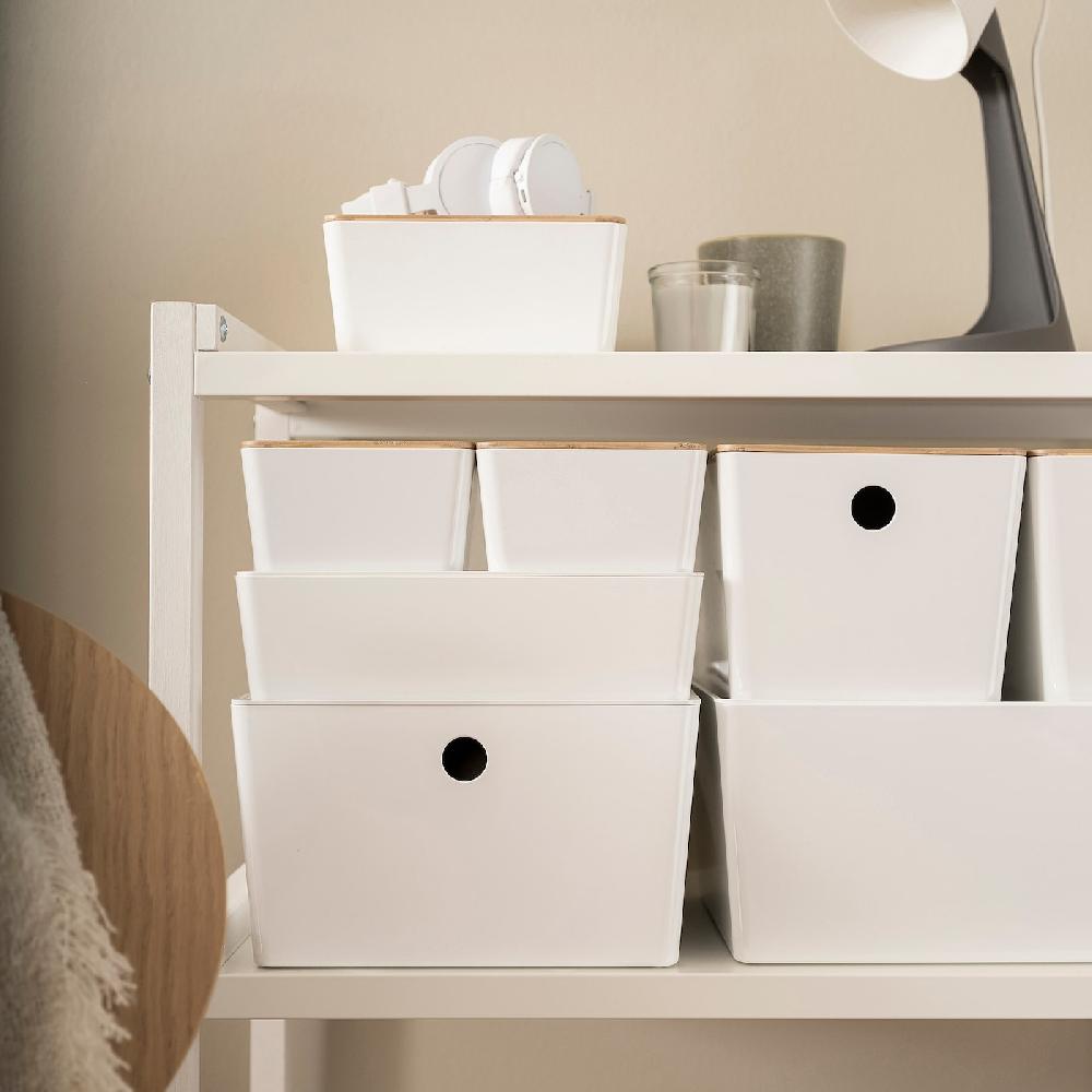 IKEA KUGGIS Caja Blanco 13x18x8 Cm