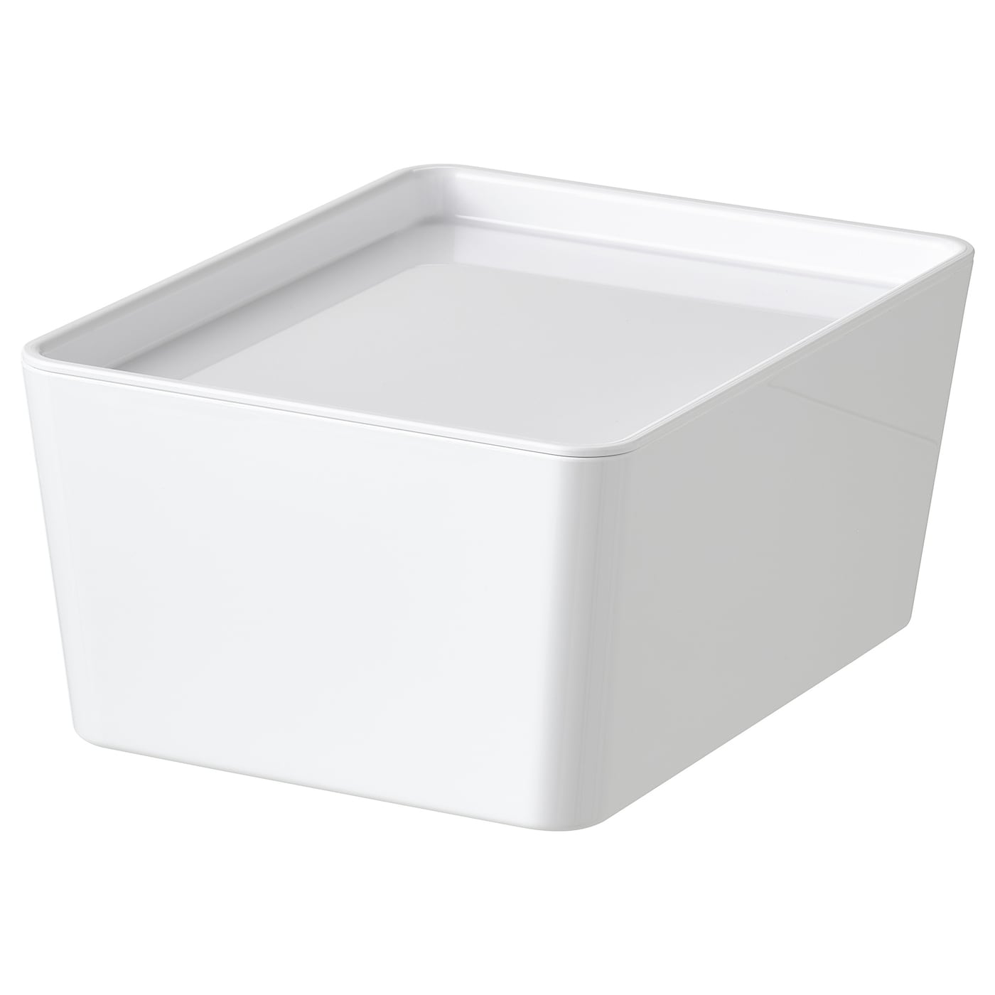 IKEA KUGGIS Caja con tapa blanco 13x18x8 cm