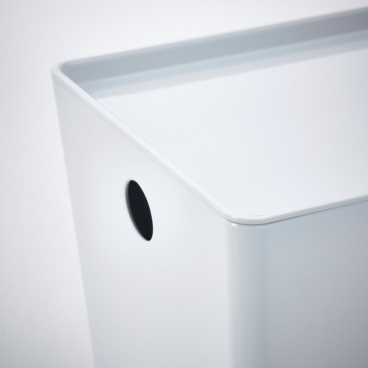 IKEA KUGGIS Caja Con Tapa Blanco 18x26x15 Cm