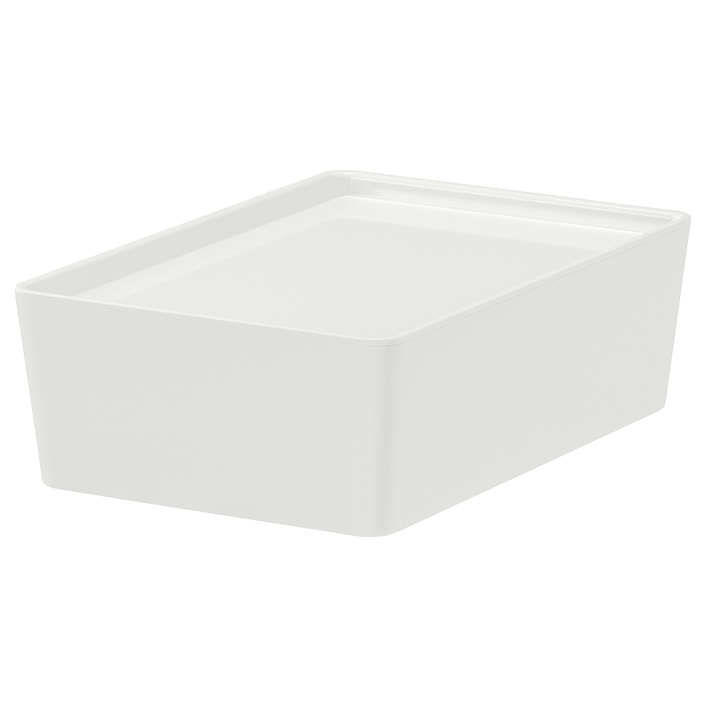 IKEA KUGGIS Caja con tapa blanco 18x26x8 cm