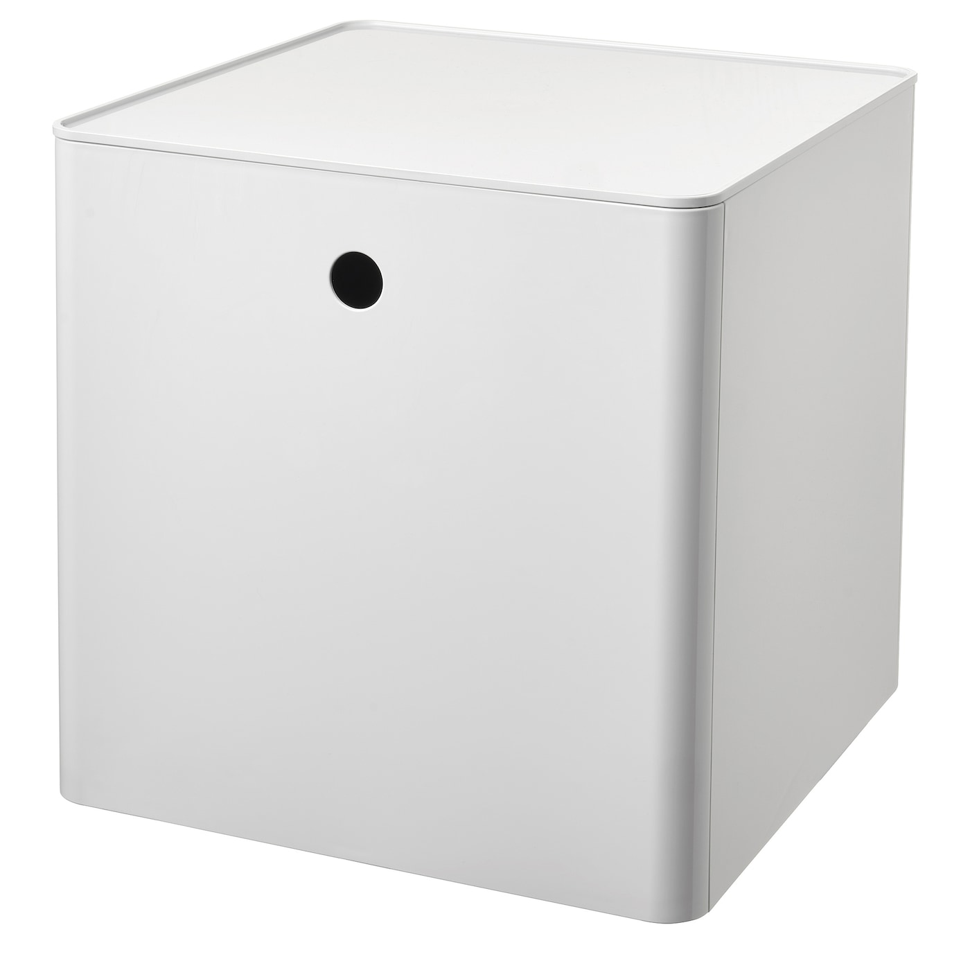 IKEA KUGGIS Caja con tapa blanco 32x32x32 cm