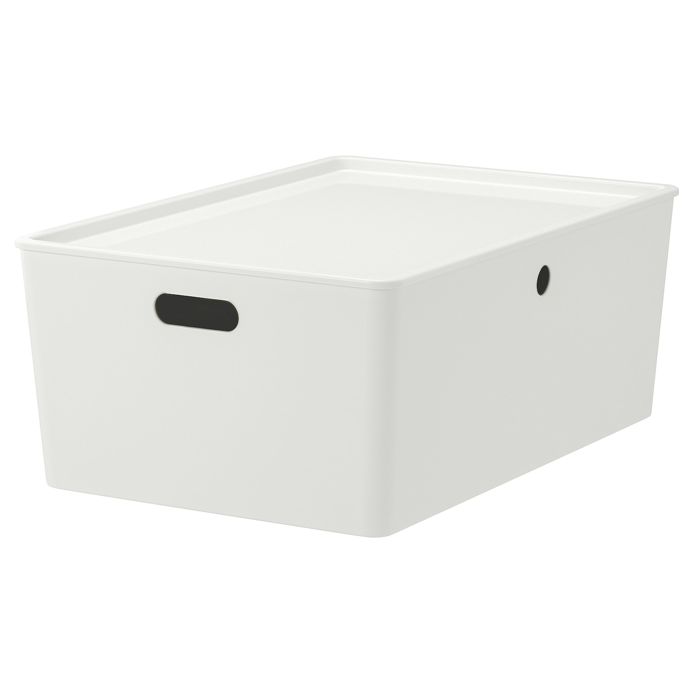 IKEA KUGGIS Caja con tapa blanco 37x54x21 cm