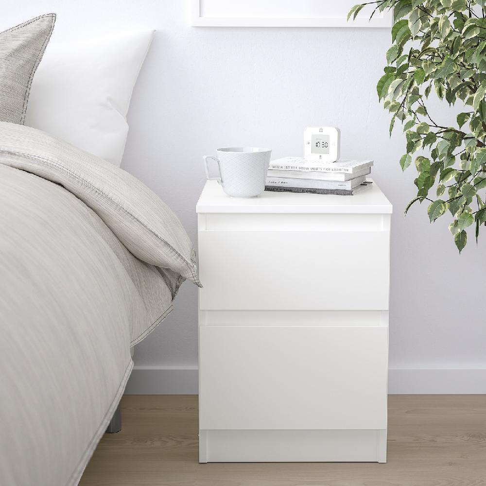 IKEA KULLEN Cómoda De 2 Cajones Blanco 35x49 Cm