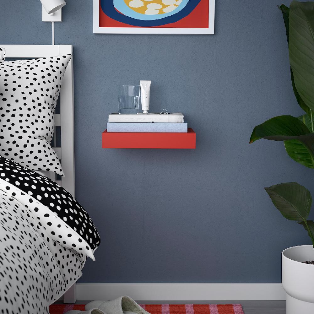 IKEA LACK Estante De Pared Rojo 30x26 Cm