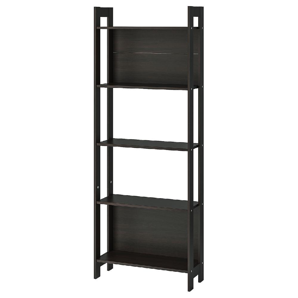 IKEA LAIVA Estantería negro-marrón 62x165 cm