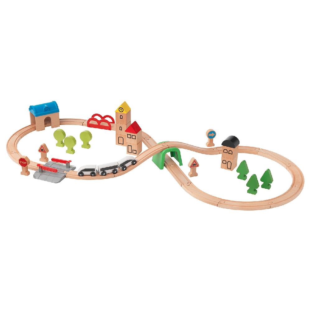 IKEA LILLABO Juego 45 piezas para cirtuito tren