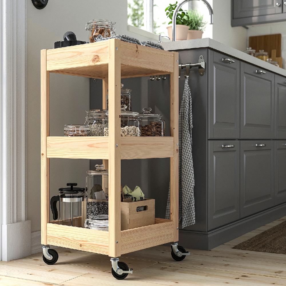 IKEA LOSHULT Carrito Pino 38x38x82 Cm