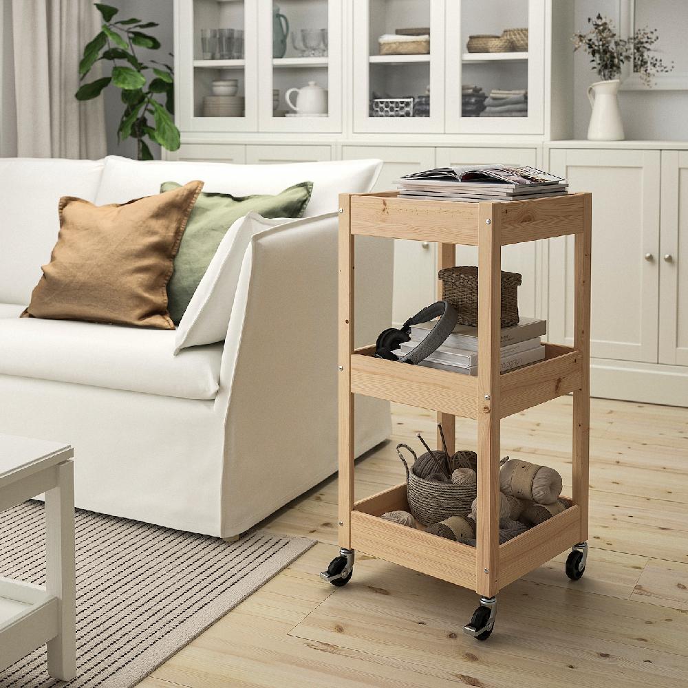 IKEA LOSHULT Carrito Pino 38x38x82 Cm