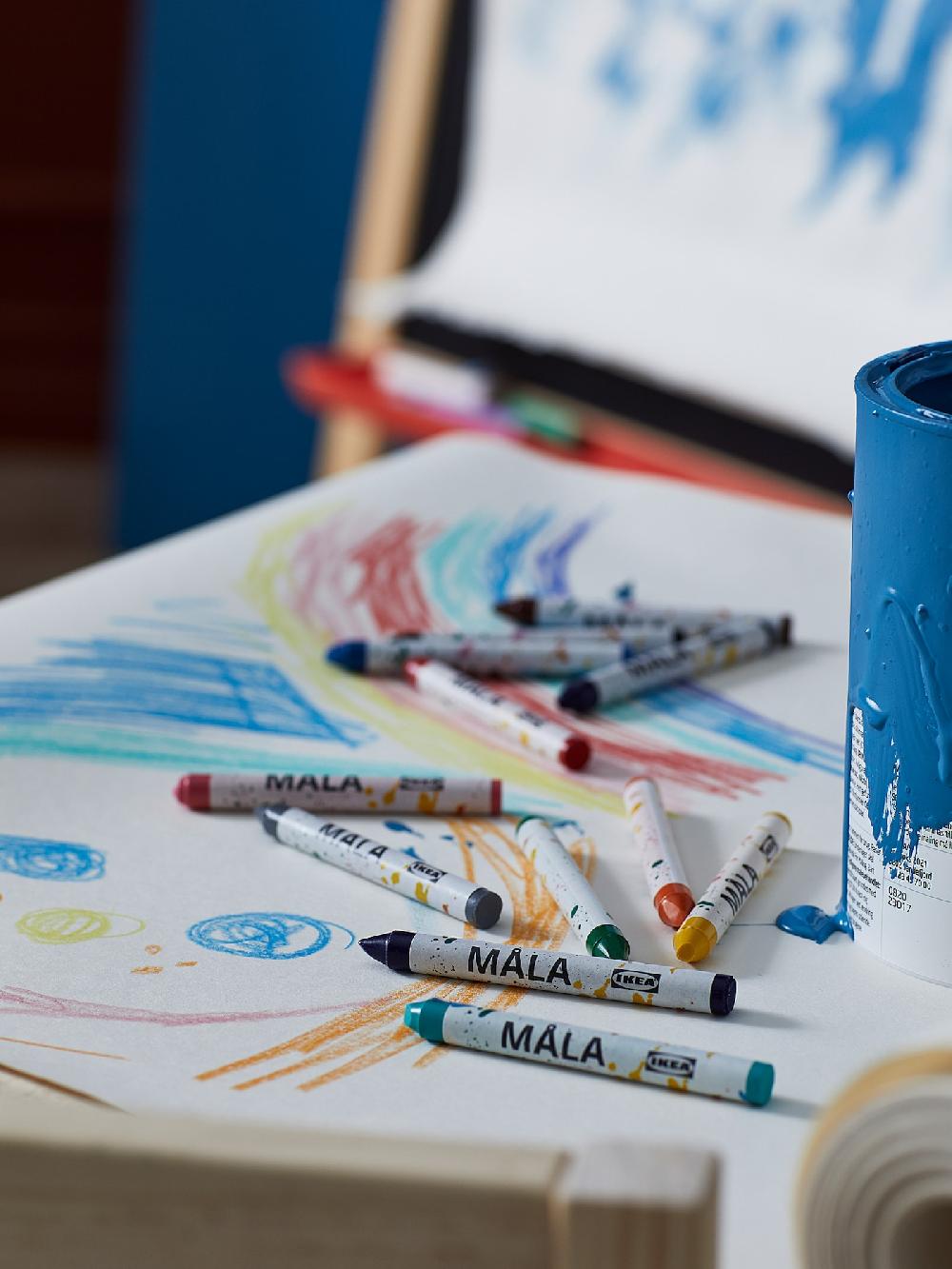 IKEA MÅLA Lápiz De Cera Colores Variados