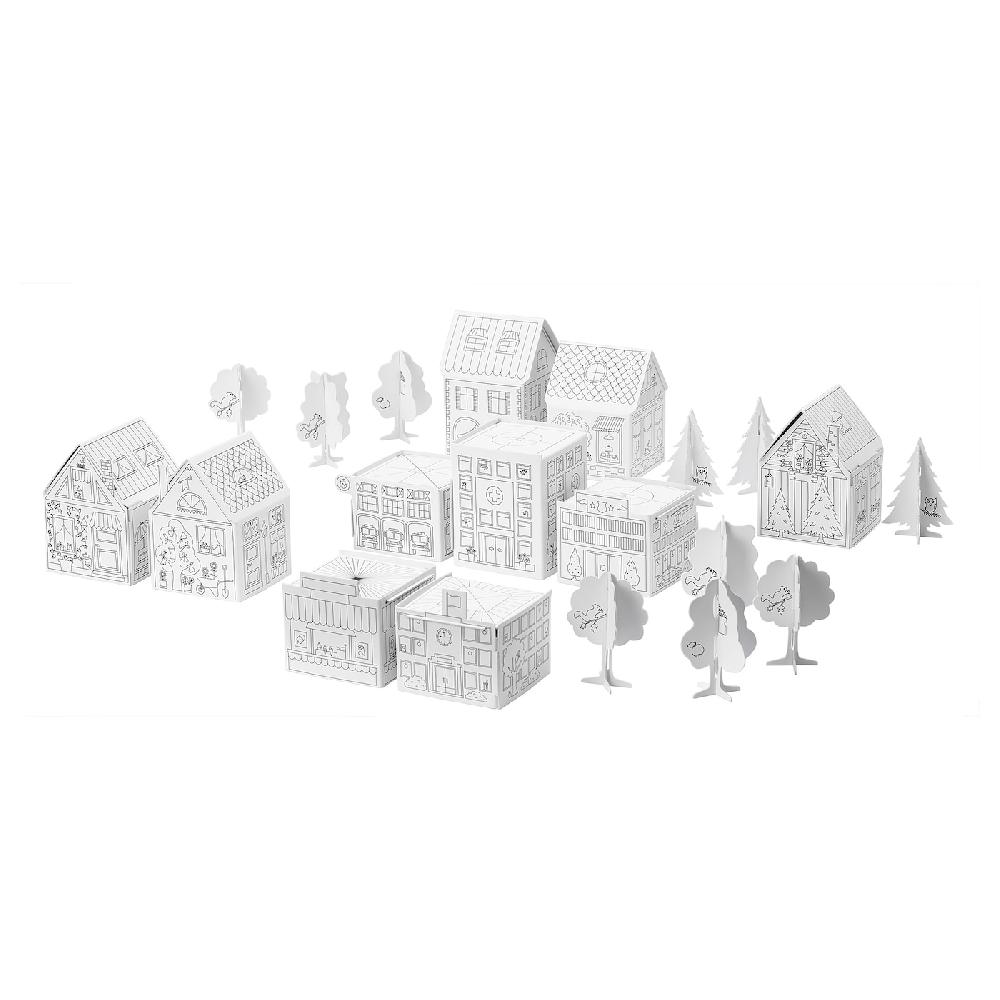 IKEA MÅLA Plantillas ciudad cartón 10 piezas