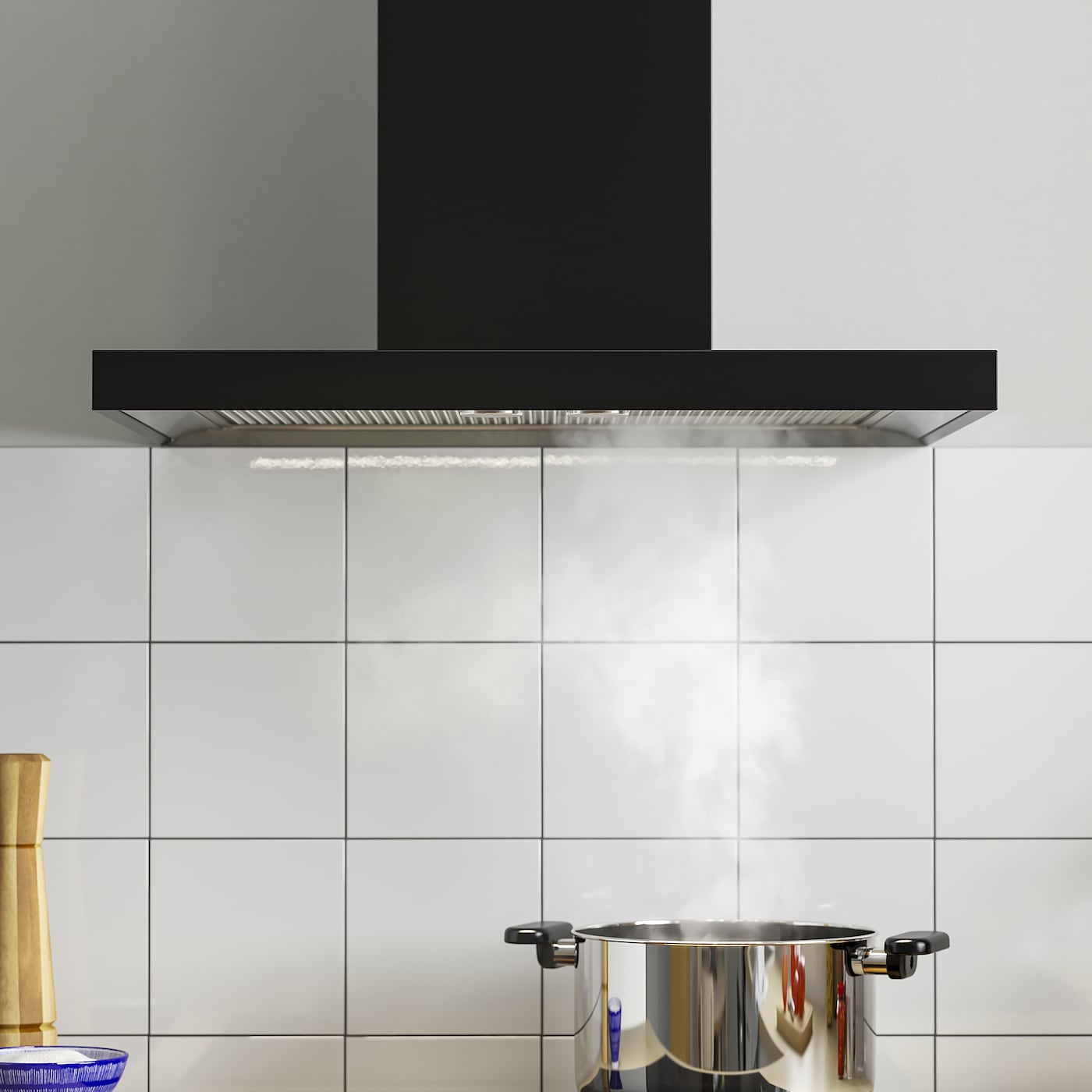 IKEA MATÄLSKARE Extractor De Pared Negro 60 Cm