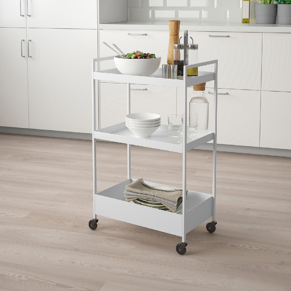 IKEA NISSAFORS Carrito Blanco 50.5x30x83 Cm