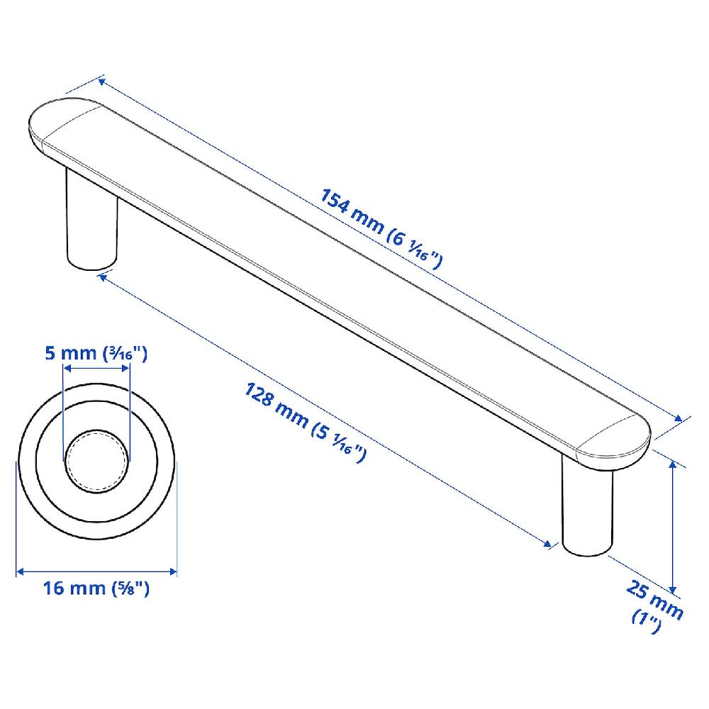 IKEA NYDALA Tirador Color Bronce 154 Mm