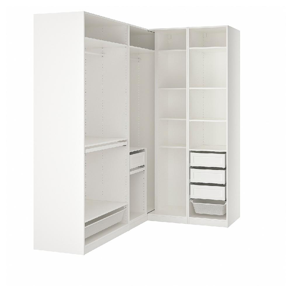 IKEA PAX Armario esquinero blanco 211/161x236 cm