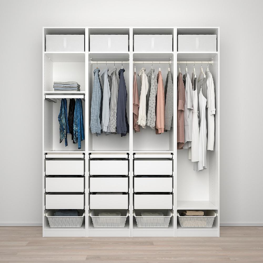 IKEA PAX Combinación Armario Blanco 200x58x236 Cm