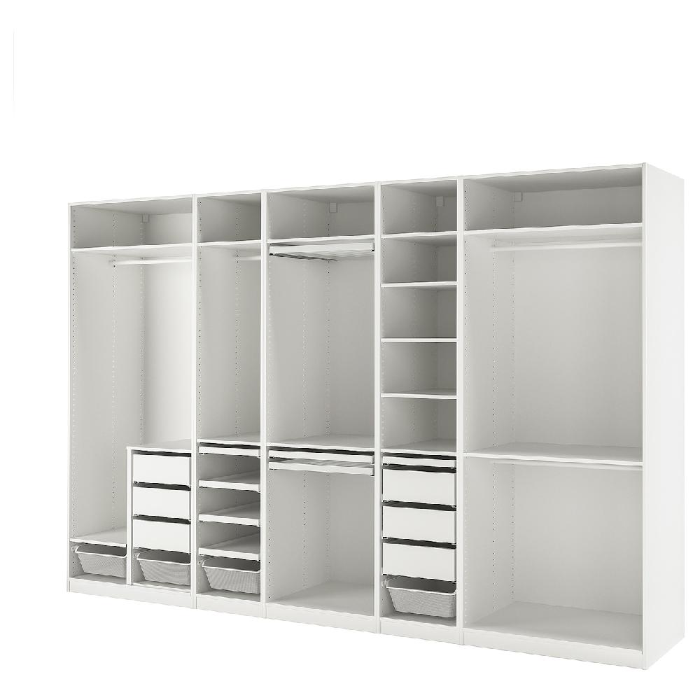 IKEA PAX Combinación armario blanco 375x58x236 cm