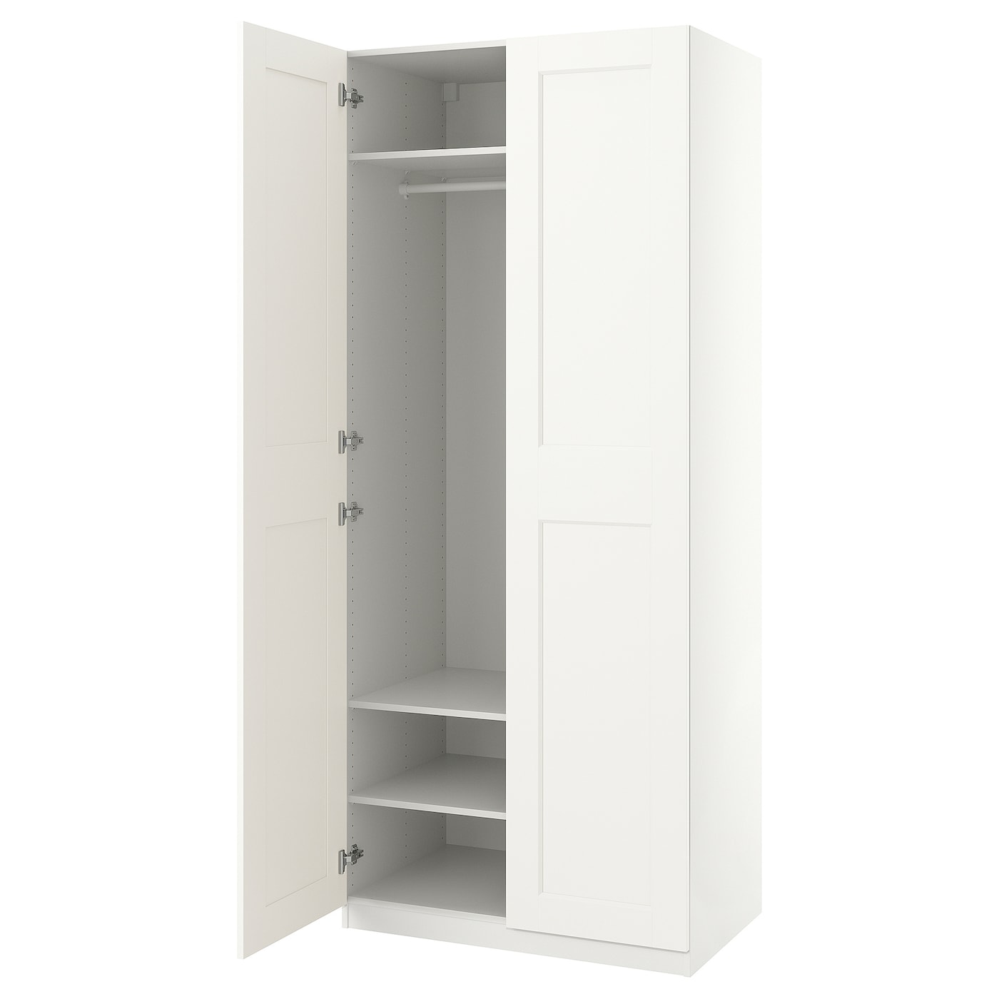 IKEA PAX / GRIMO Armario blanco/blanco 100x60x236 cm