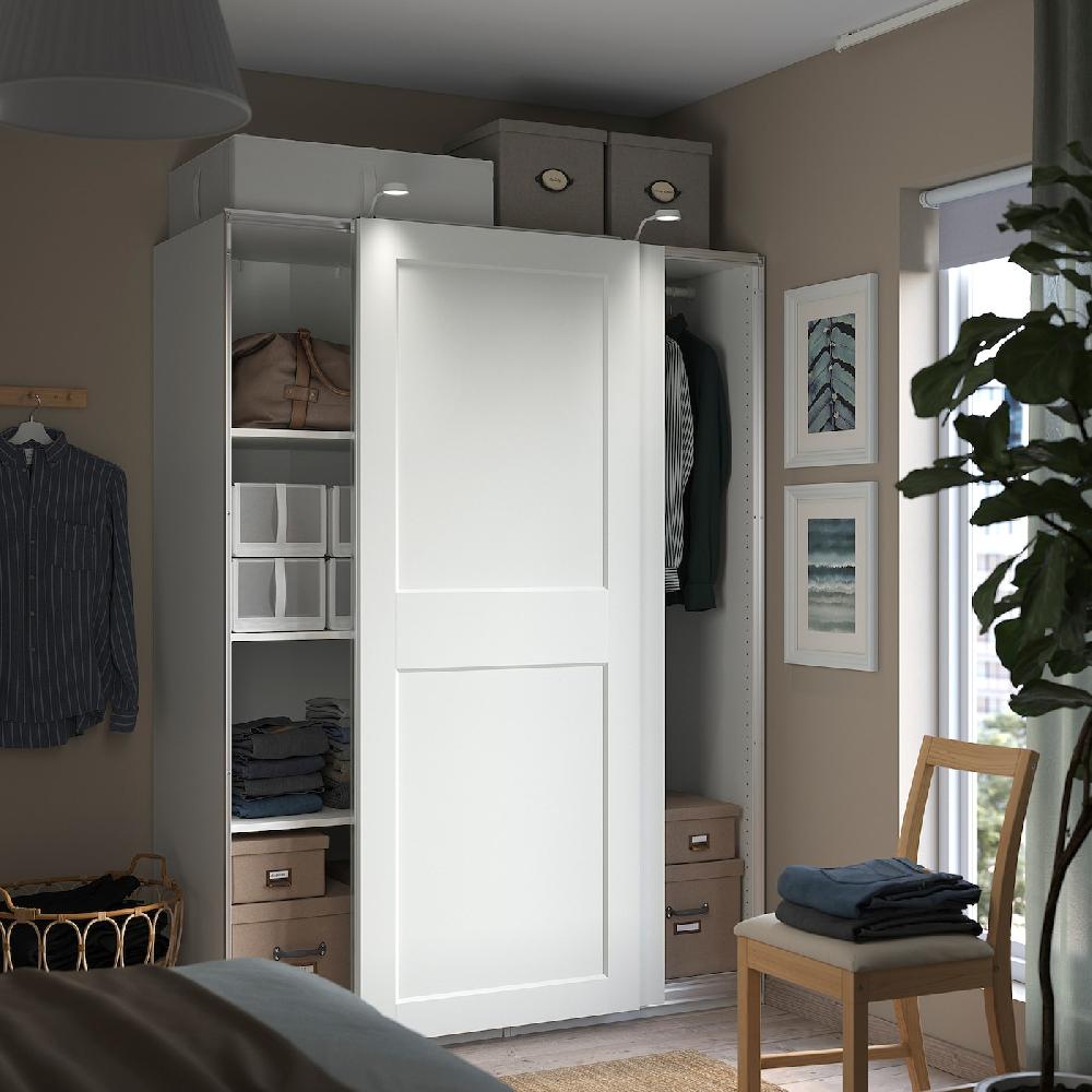 IKEA PAX / GRIMO Armario Blanco/blanco 150x66x201 Cm