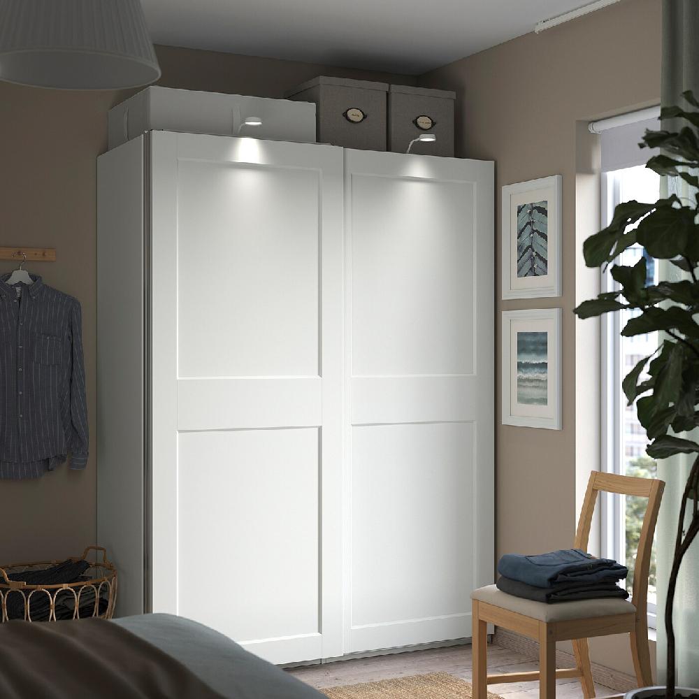 IKEA PAX / GRIMO Armario Blanco/blanco 150x66x201 Cm