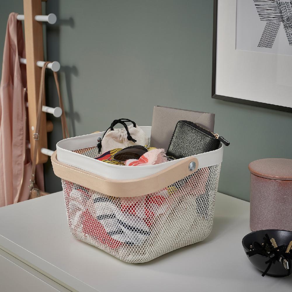 IKEA RISATORP Cesta Blanco 25x26x18 Cm