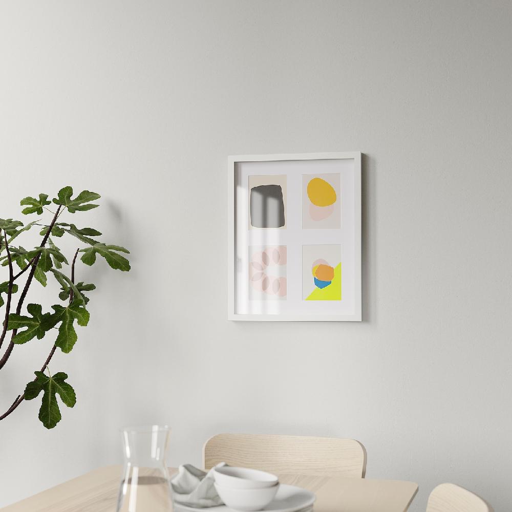 IKEA RÖDALM Marco Para 4 Láminas Blanco 40x50 Cm