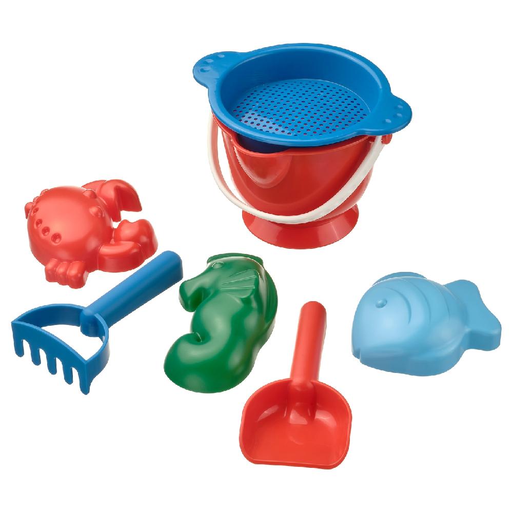 IKEA SANDIG Juego De Playa 7p Multicolor