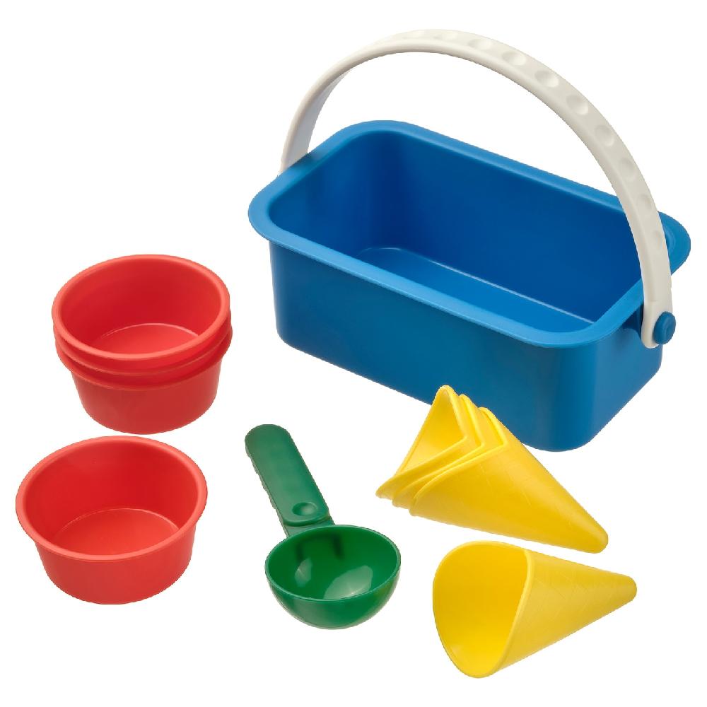 IKEA SANDIG Juego helado playa 10p multicolor