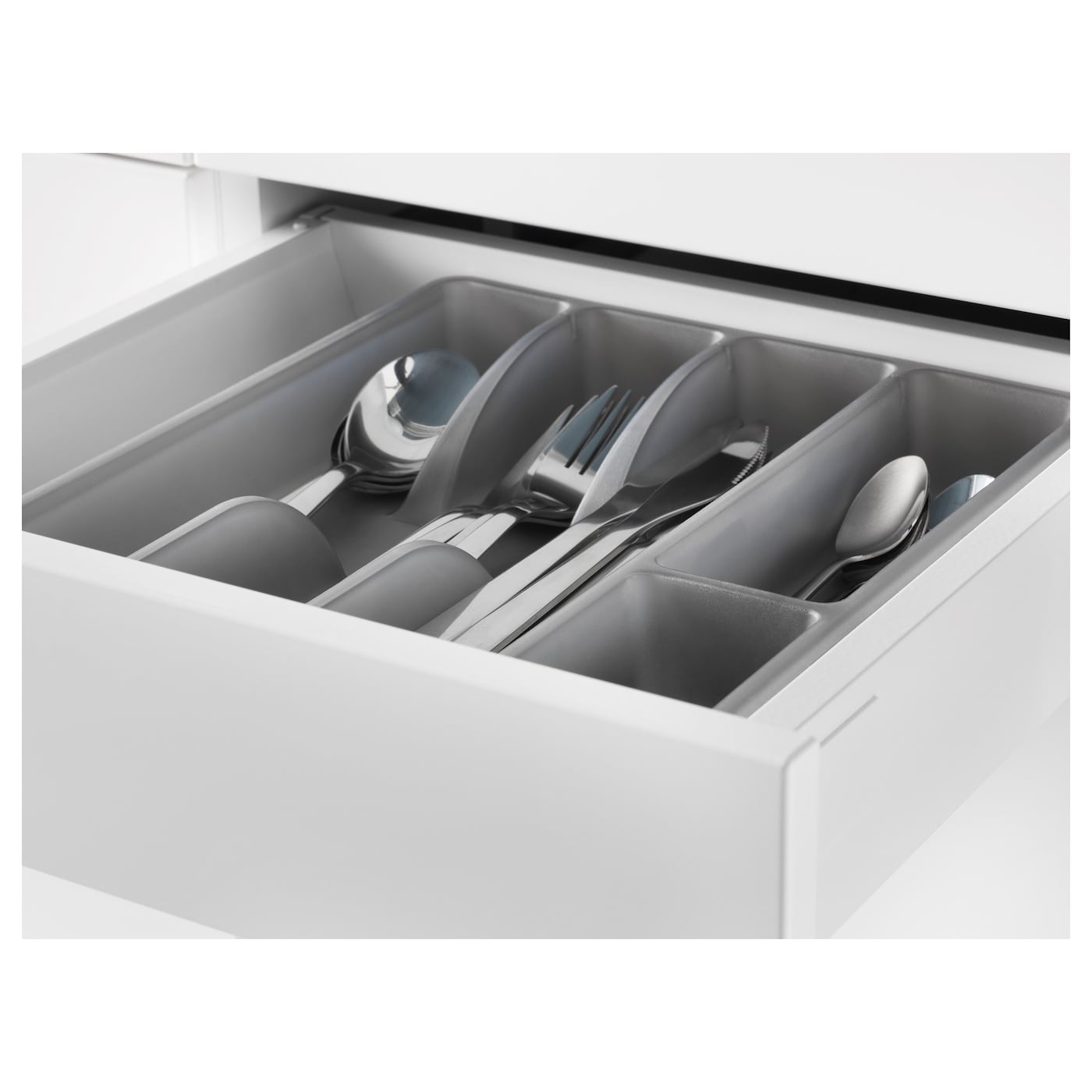 IKEA SMÄCKER Bandeja Para Cubiertos Gris 31x26 Cm