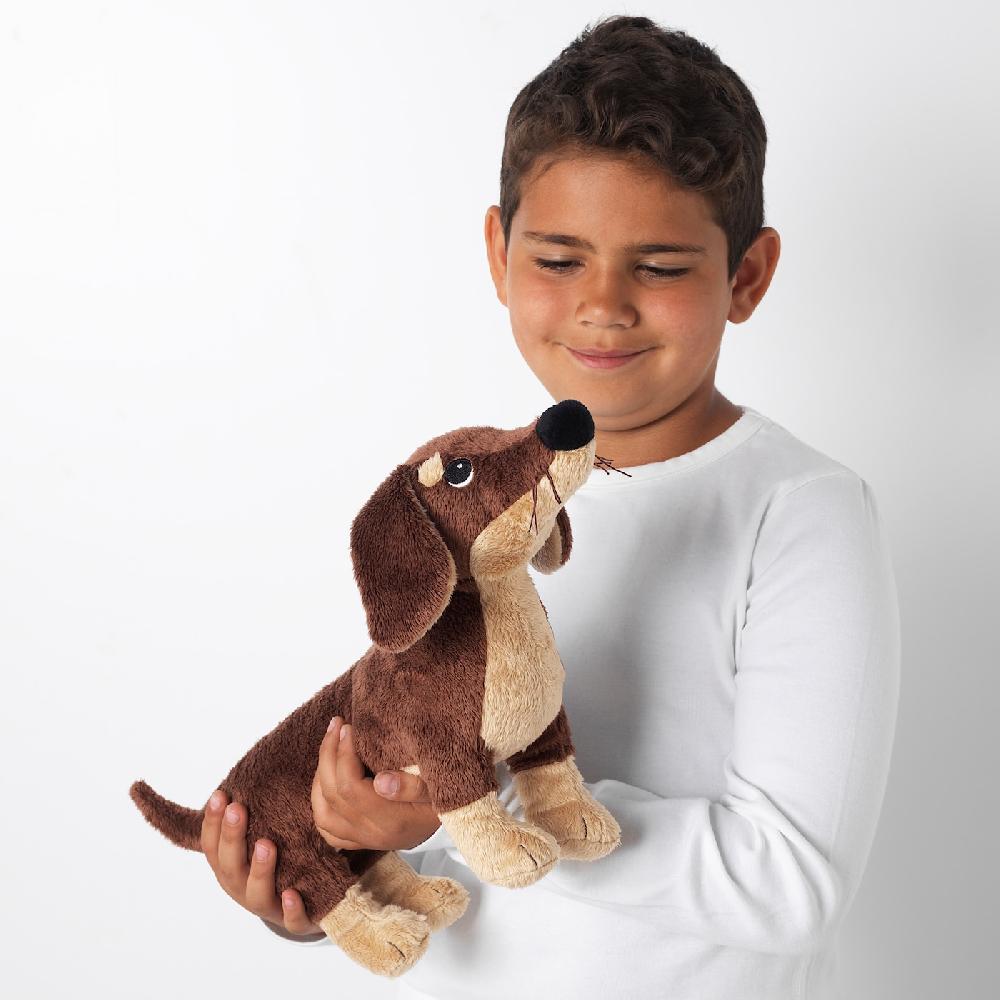 IKEA SMÅSLUG Peluche Perro/marrón