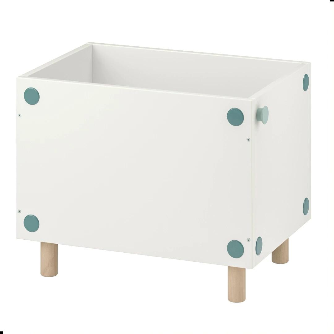 IKEA SMUSSLA Mesita De Noche/estantería Blanco