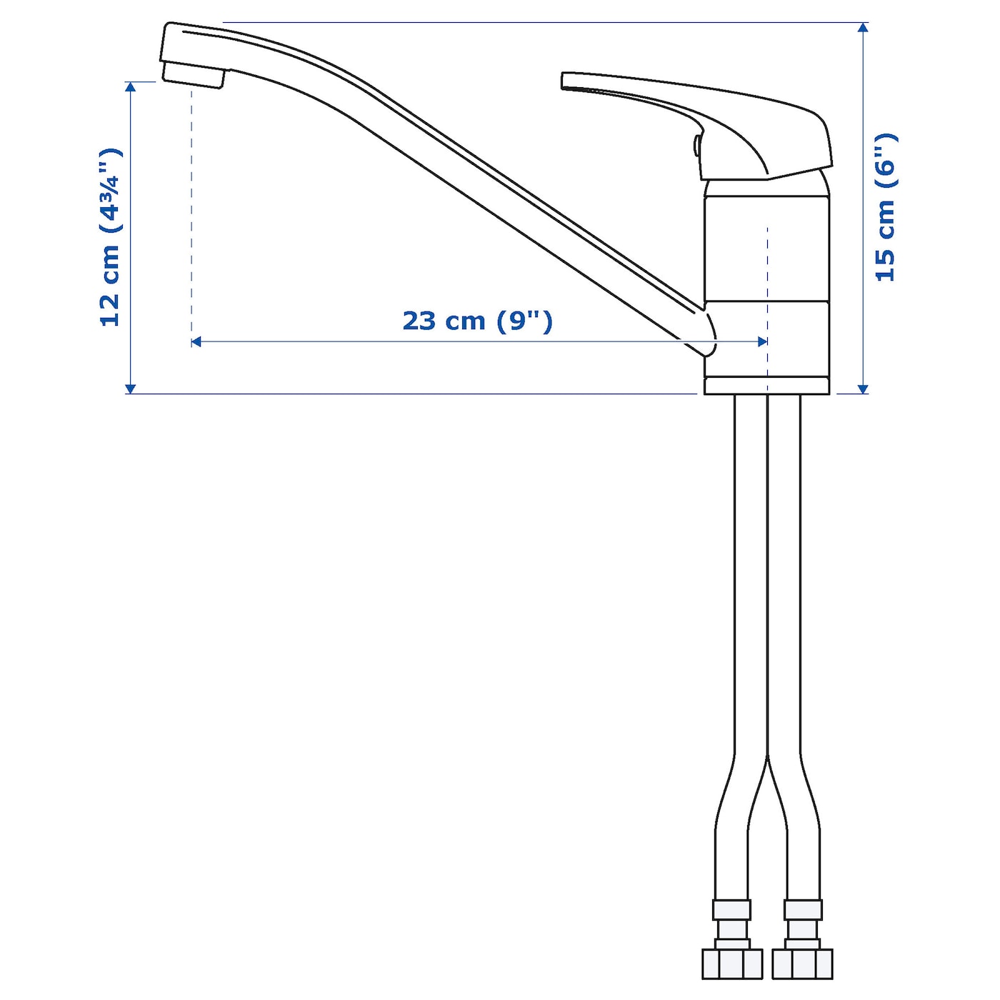 IKEA SUNDSVIK Grifo De Cocina Monomando Cromado