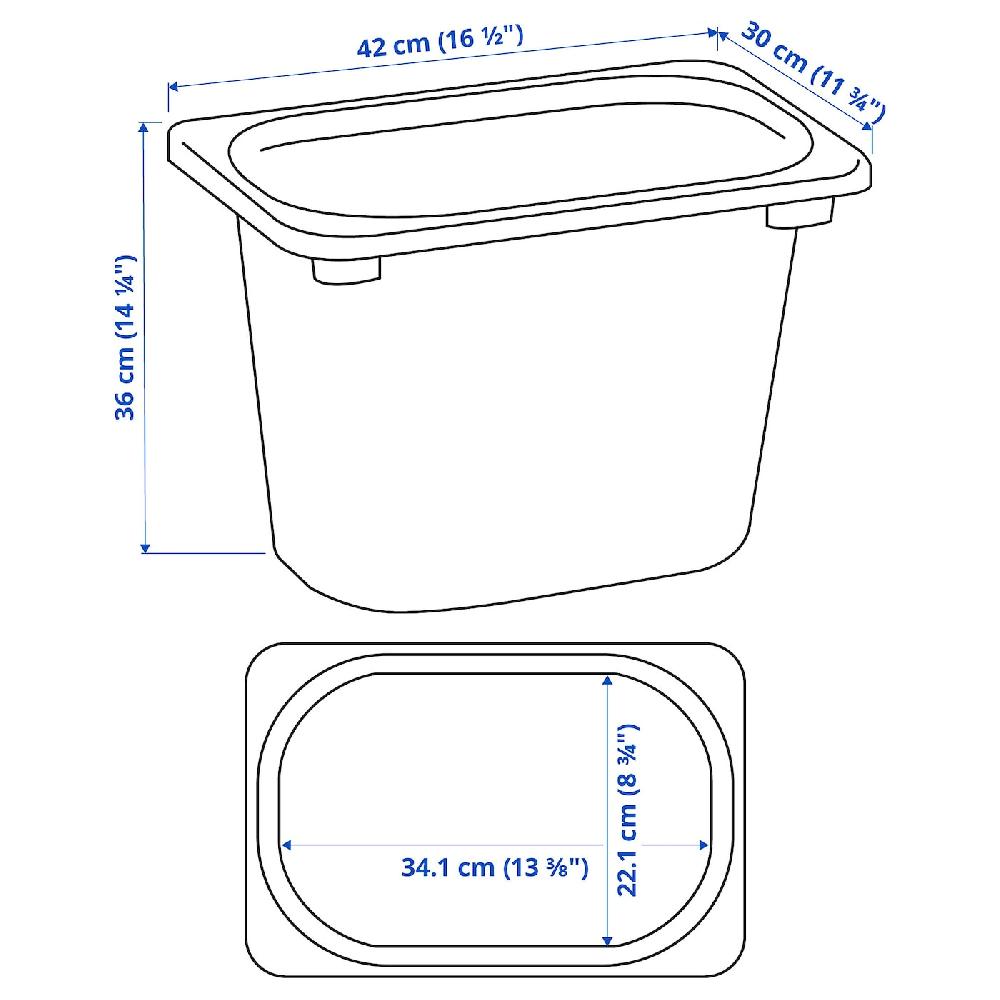 IKEA TROFAST Caja Blanco 42x30x36 Cm