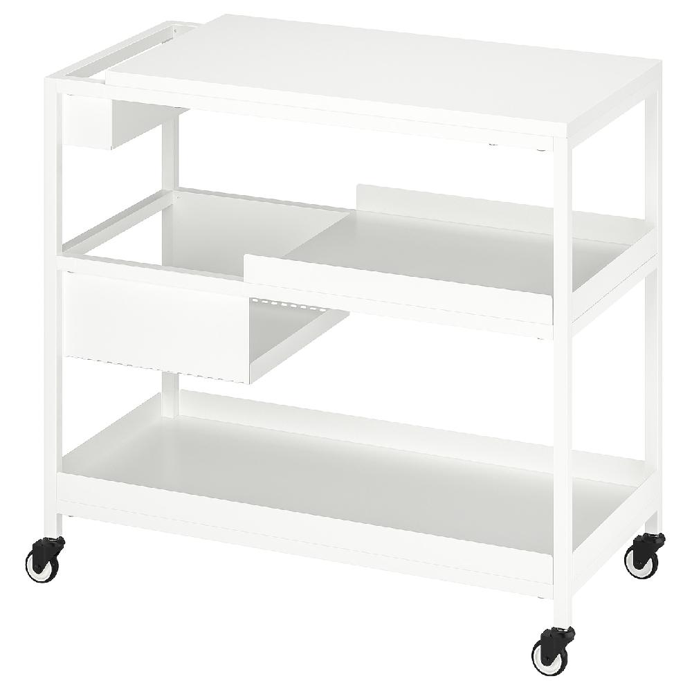 IKEA TROTTEN Carrito blanco 80x40 cm