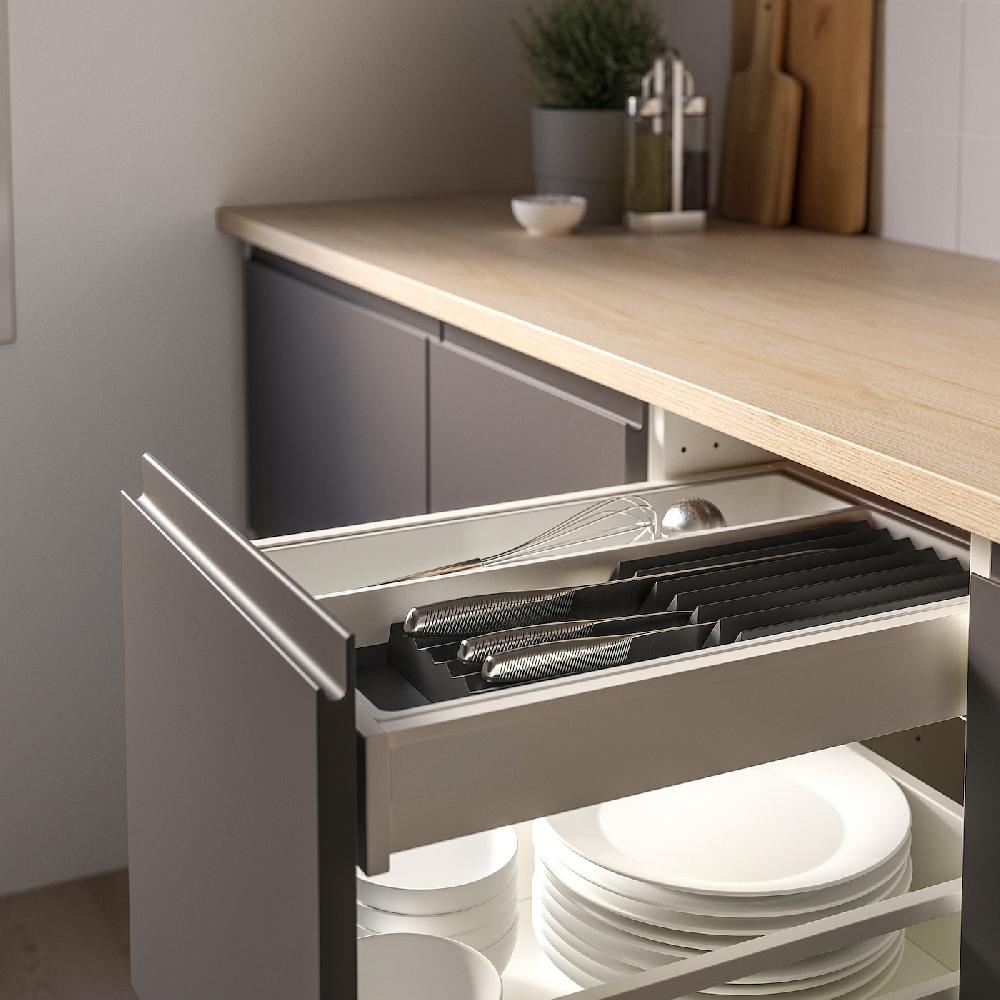 IKEA UPPDATERA Portacuchillos Antracita 20x50 Cm