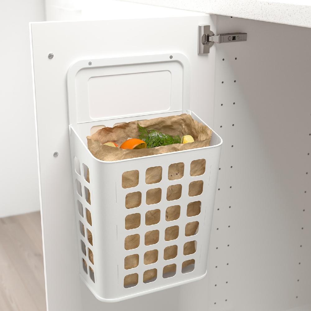 IKEA VARIERA Cubo De Basura Blanco 10 L