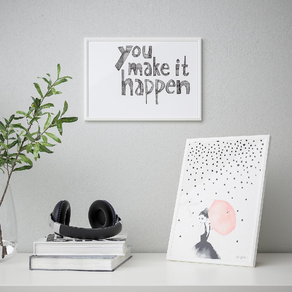 IKEA YLLEVAD Marco Blanco 21x30 Cm