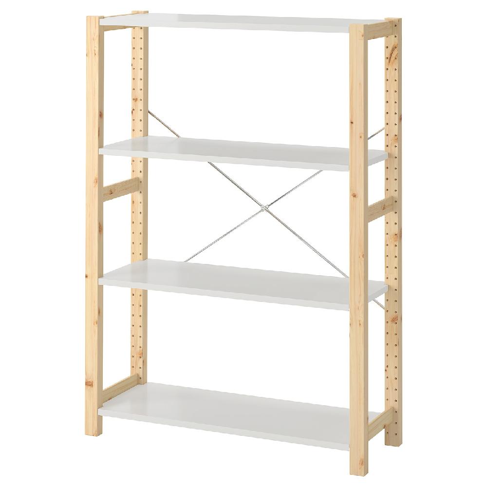 IKEA IVAR Estantería pino/metal blanco 89x30x124 cm