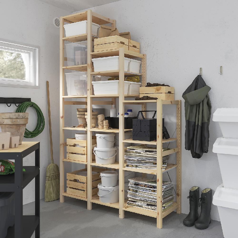 IKEA IVAR Secciones Con Baldas Pino 139x50x124-226 Cm