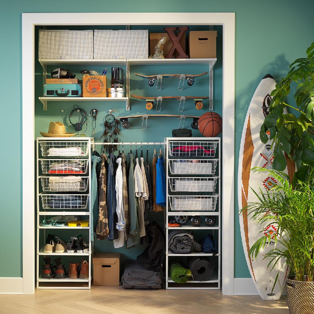 IKEA JONAXEL Combinación Armario Blanco 142-178x51x139 Cm