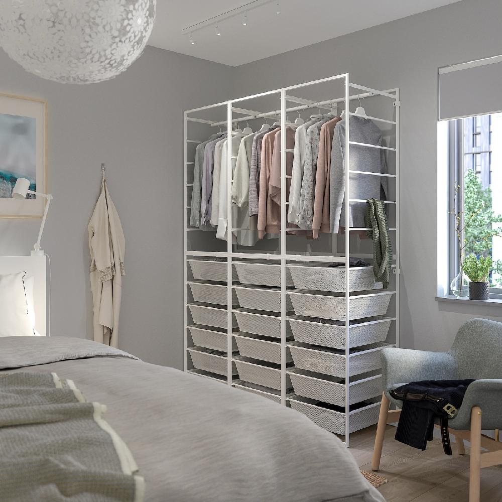 IKEA JONAXEL Combinación Armario Blanco 148x51x207 Cm