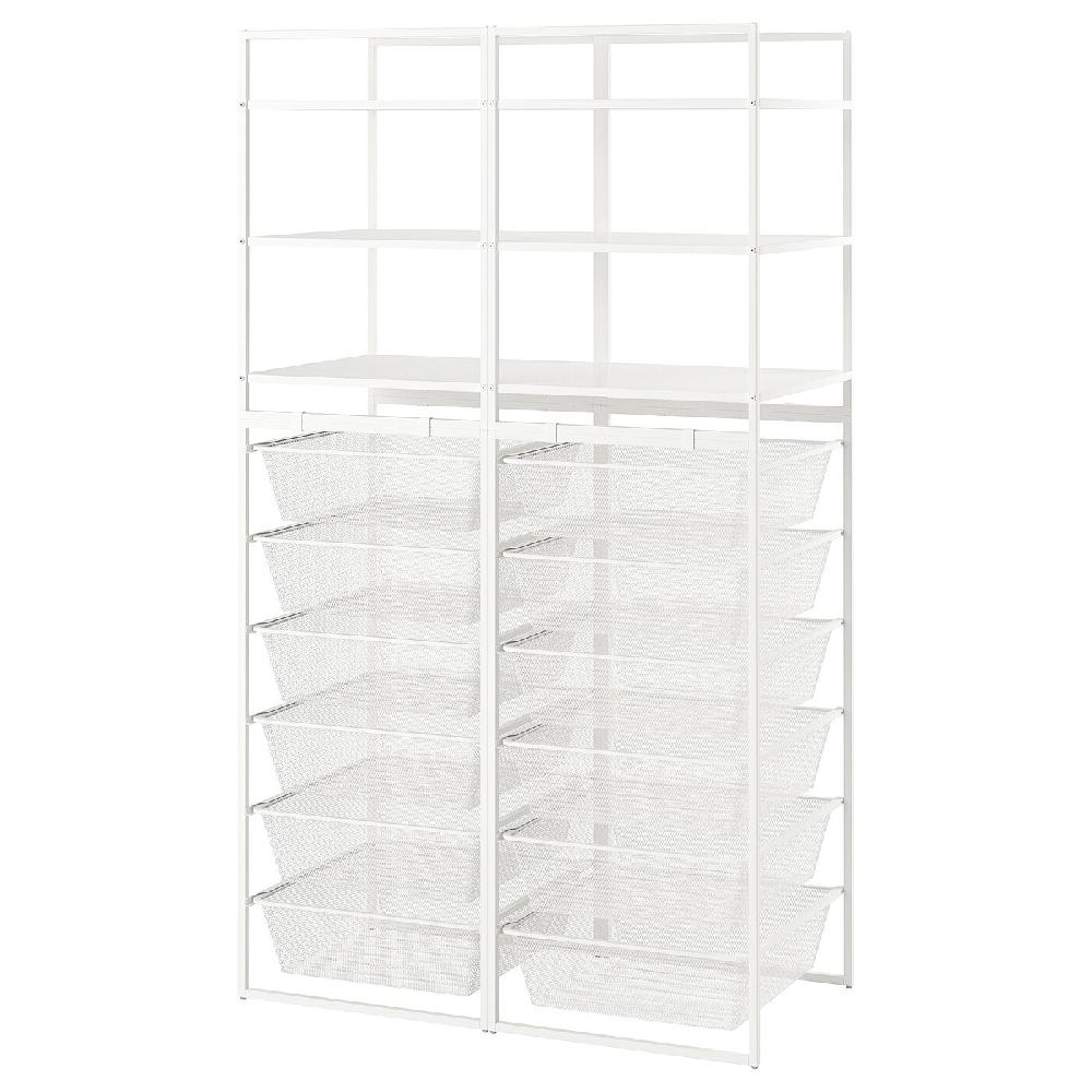 IKEA JONAXEL Combinación de almacenaje abierta blanco 99x51x173 cm