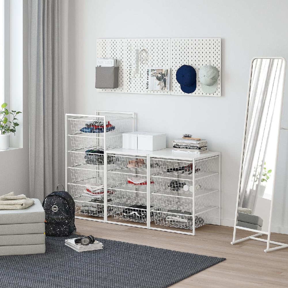IKEA JONAXEL Combinación De Almacenaje Blanco 148x51x104 Cm