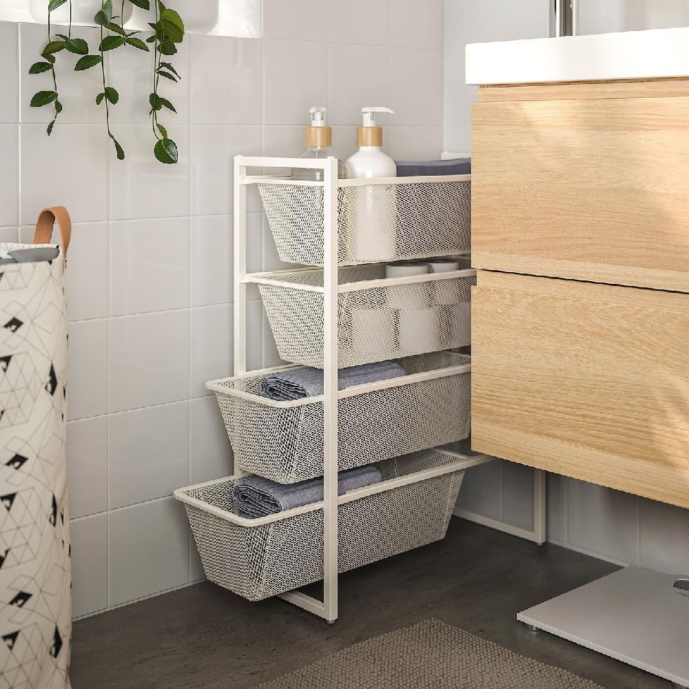 IKEA JONAXEL Combinación De Almacenaje Blanco 25x51x70 Cm