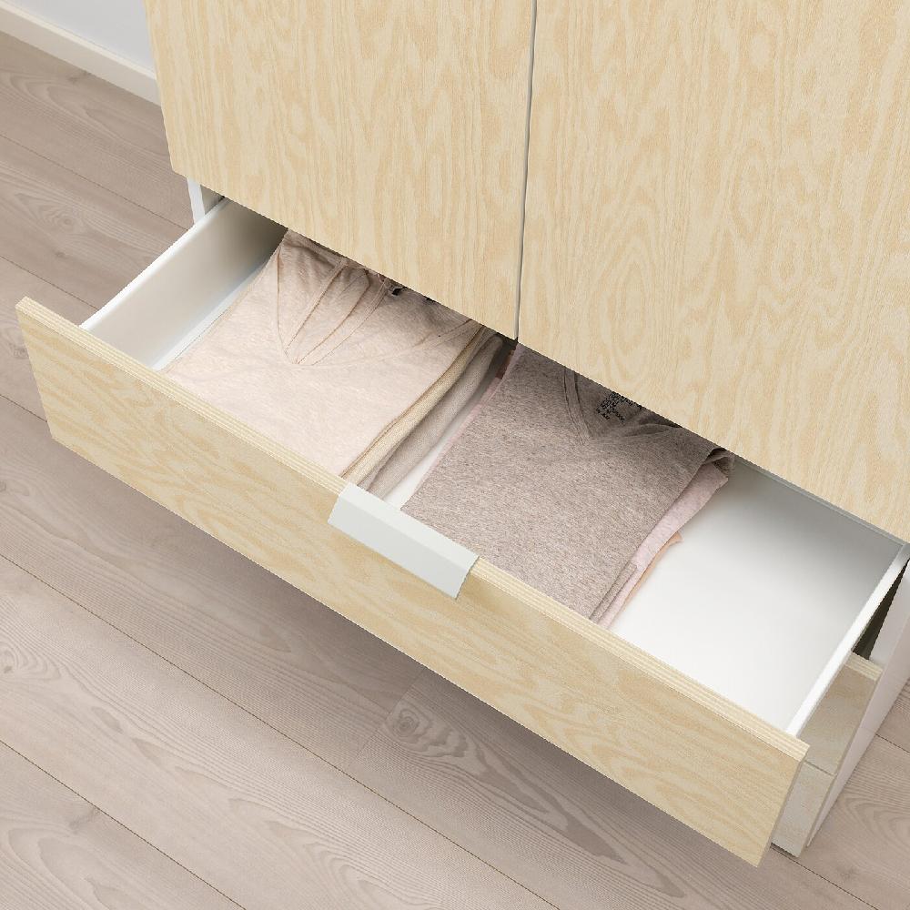 IKEA KALBÅDEN Cajón Blanco/efecto Pino Alegre 80x42x20 Cm