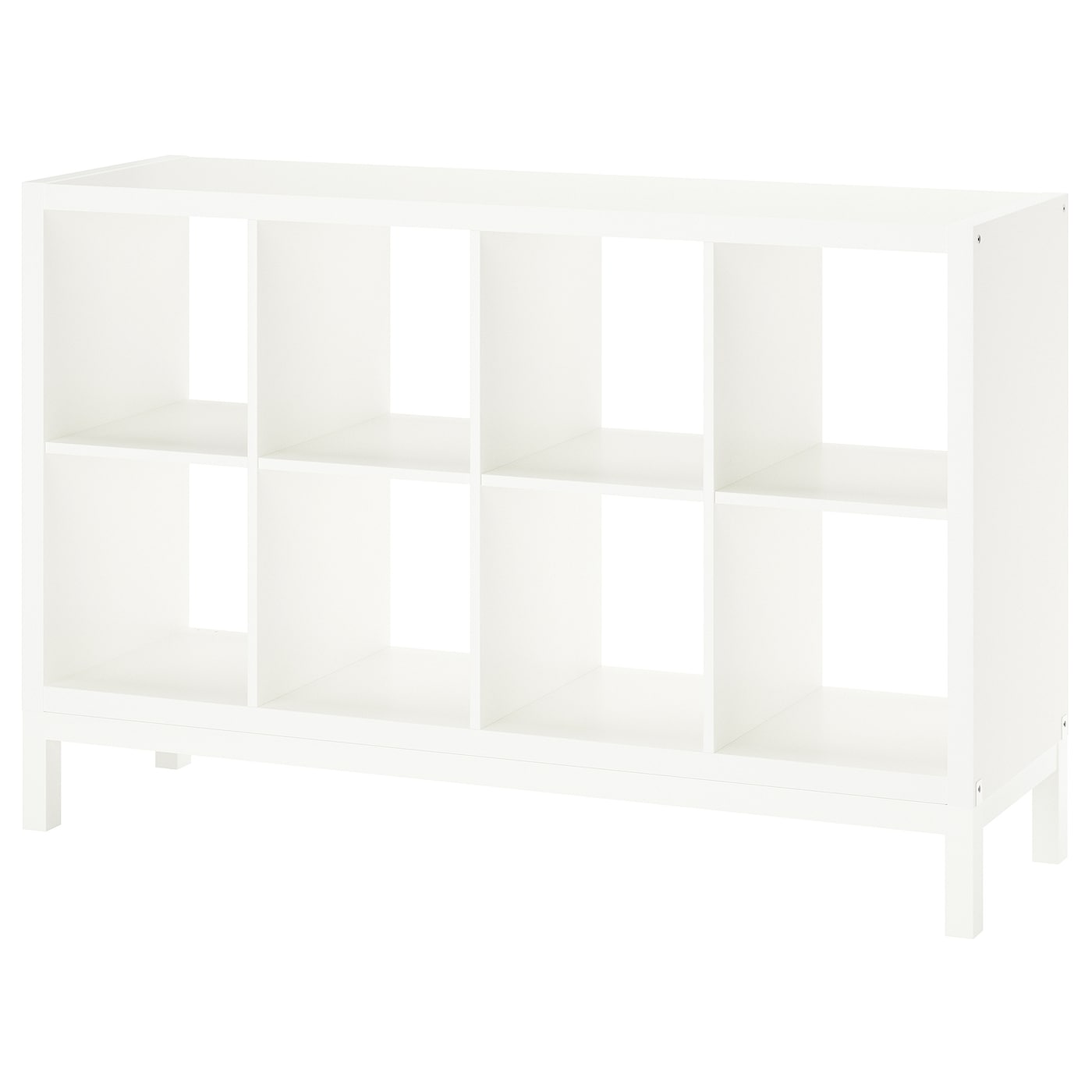 IKEA KALLAX Estantería con soporte blanco/blanco 147x94 cm