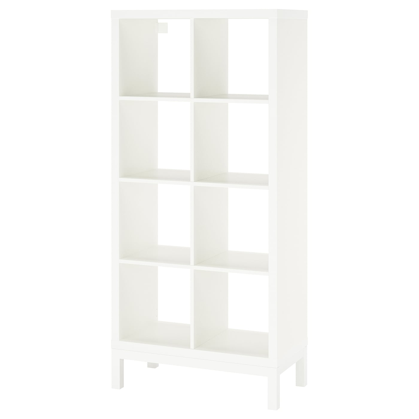 IKEA KALLAX Estantería con soporte blanco/blanco 77x164 cm
